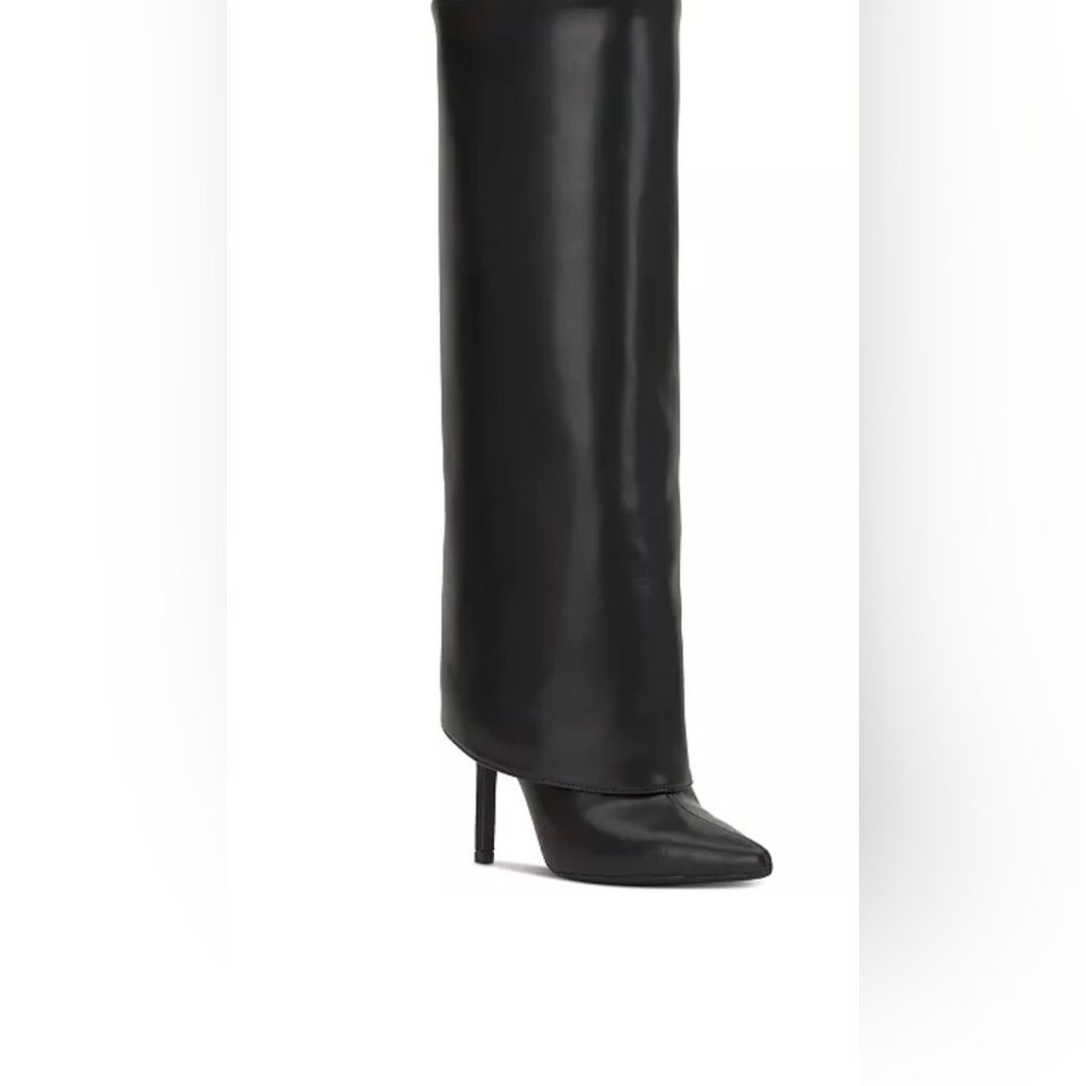 Calf Fold Over Cuffed Dress Boots